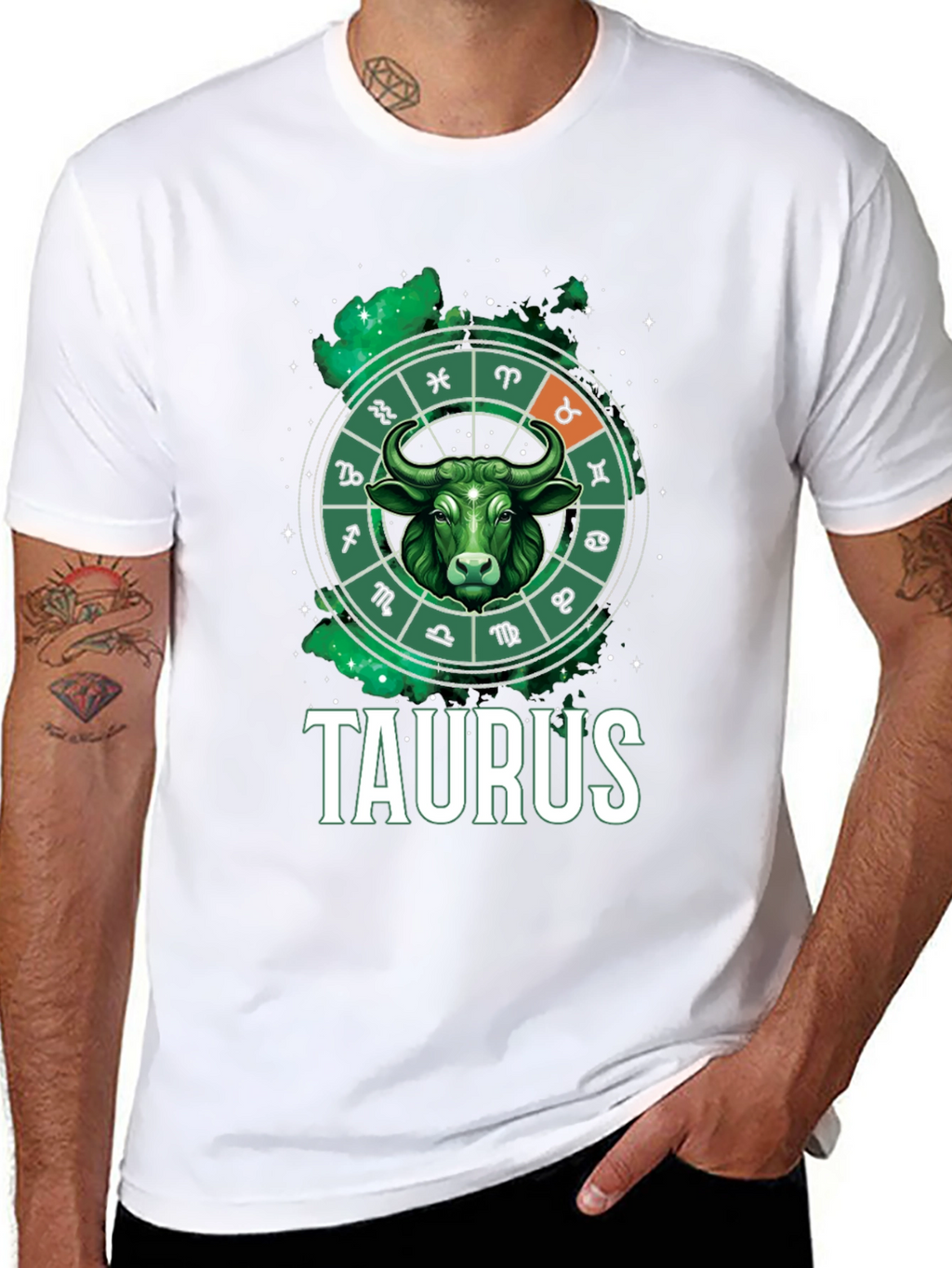 Taurus Zodiac Graphic Tee - Bull Sign T-Shirt