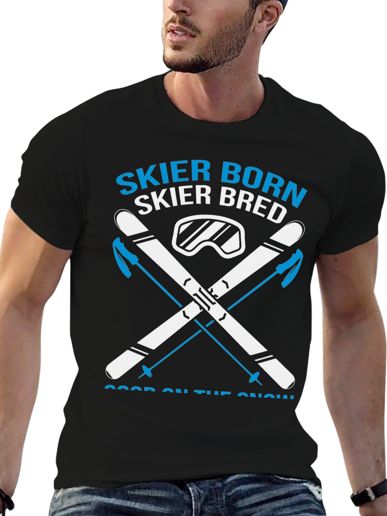 Skier Born Skier Bred Graphic Tee