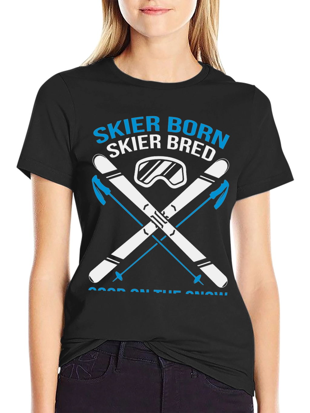 Skier Born Skier Bred Graphic Tee