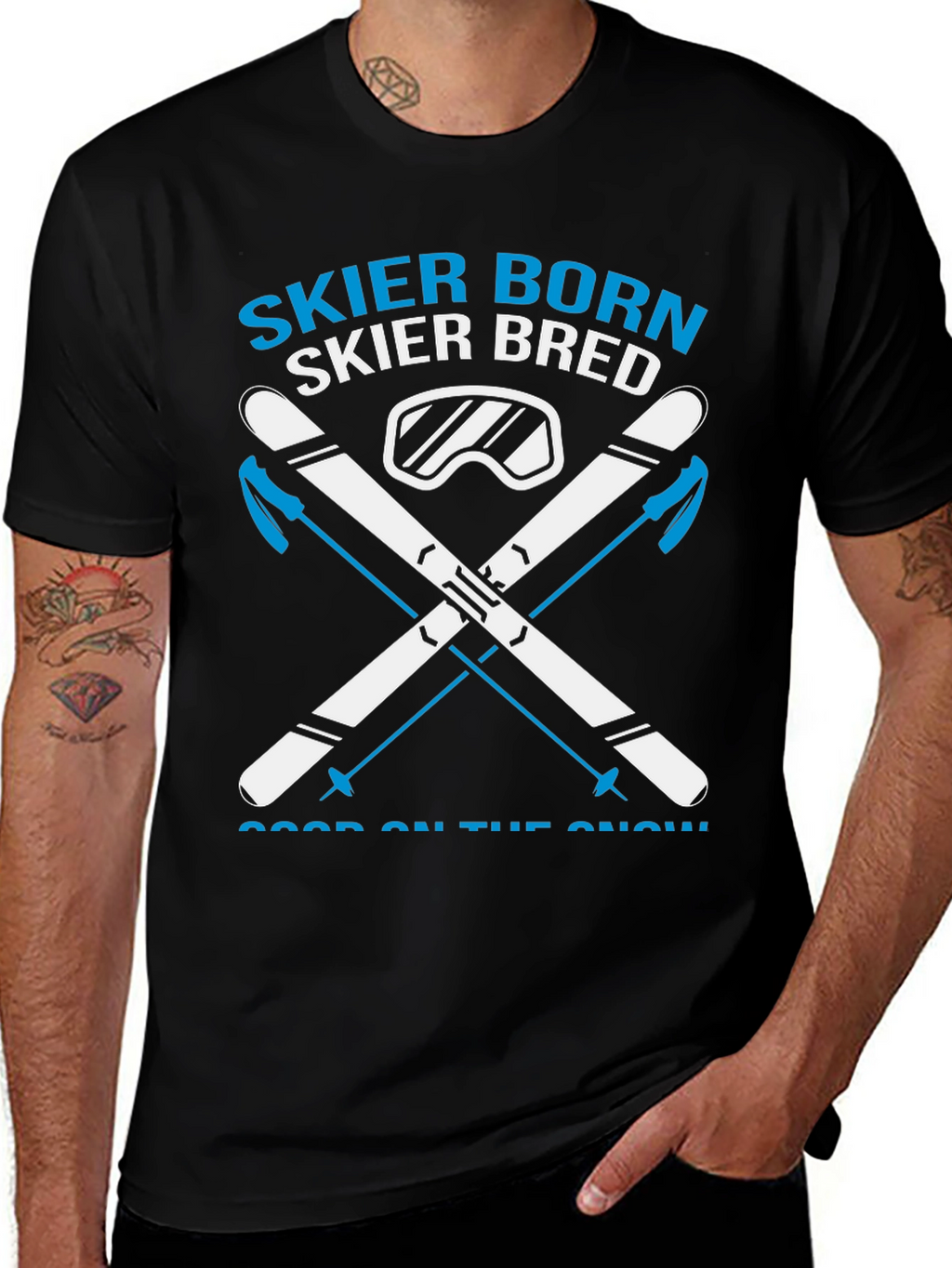 Skier Born Skier Bred Graphic Tee