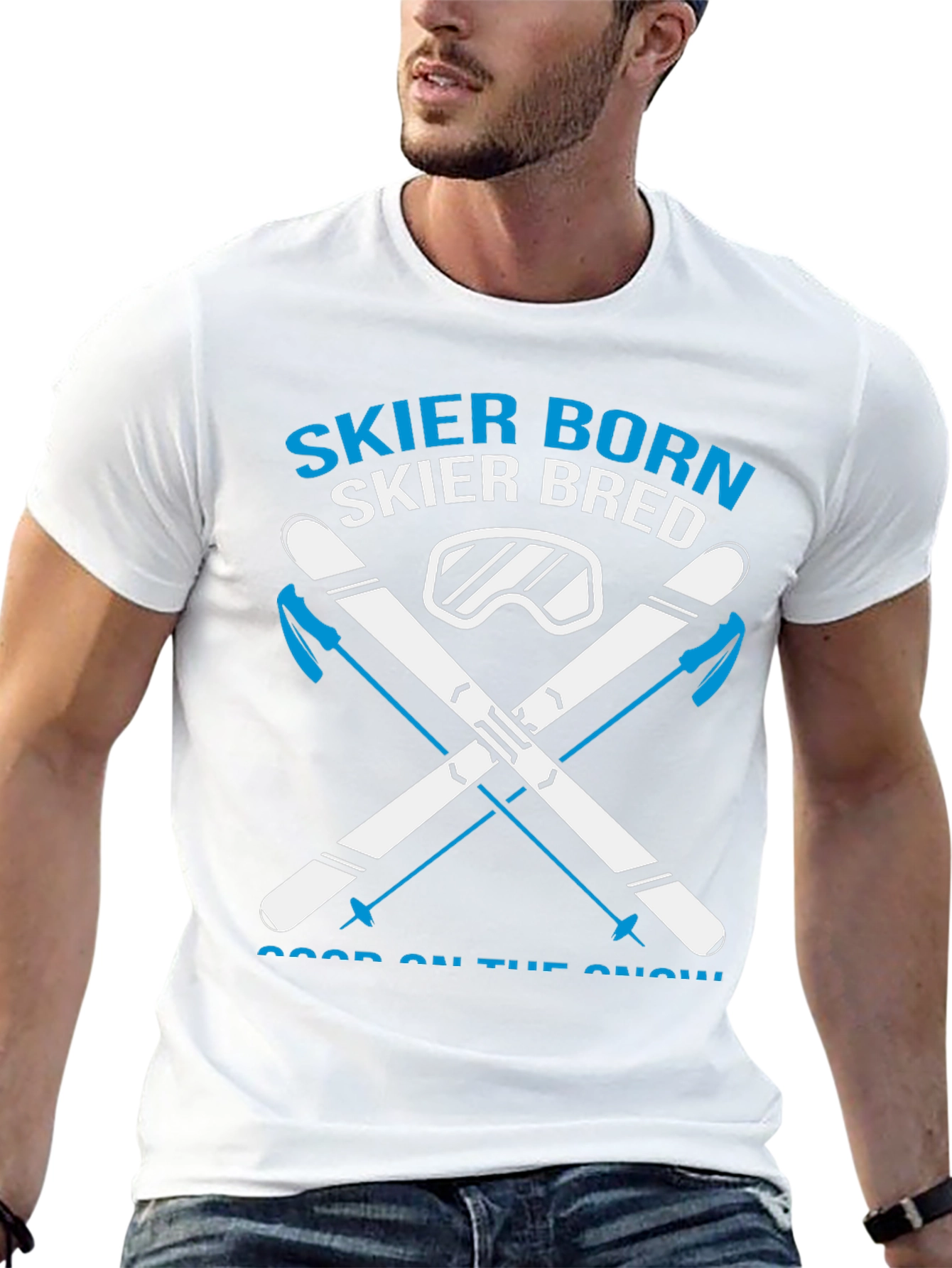 Skier Born Skier Bred Graphic Tee