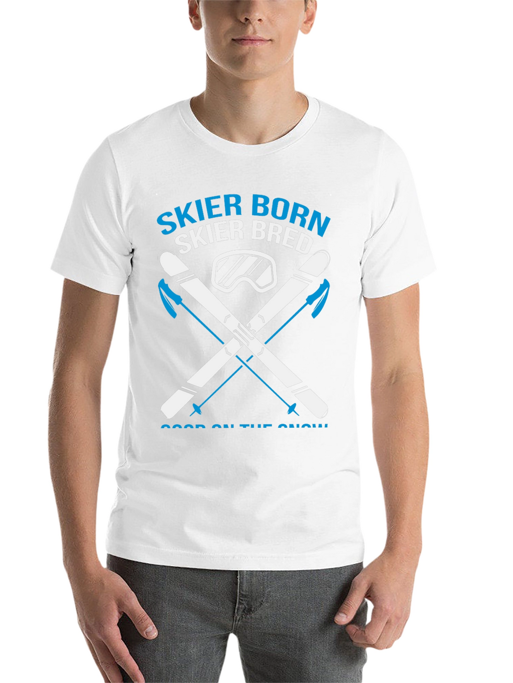 Skier Born Skier Bred Graphic Tee