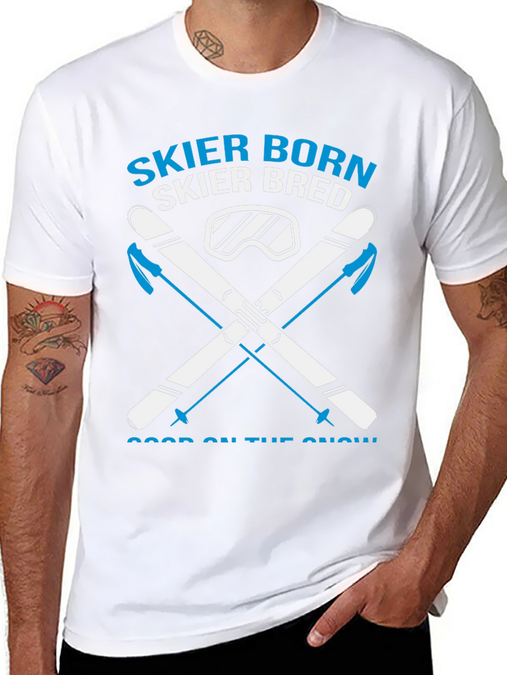 Skier Born Skier Bred Graphic Tee