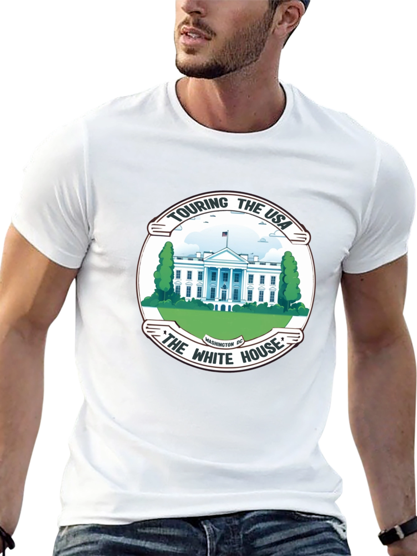 Touring the USA White House Graphic Tee