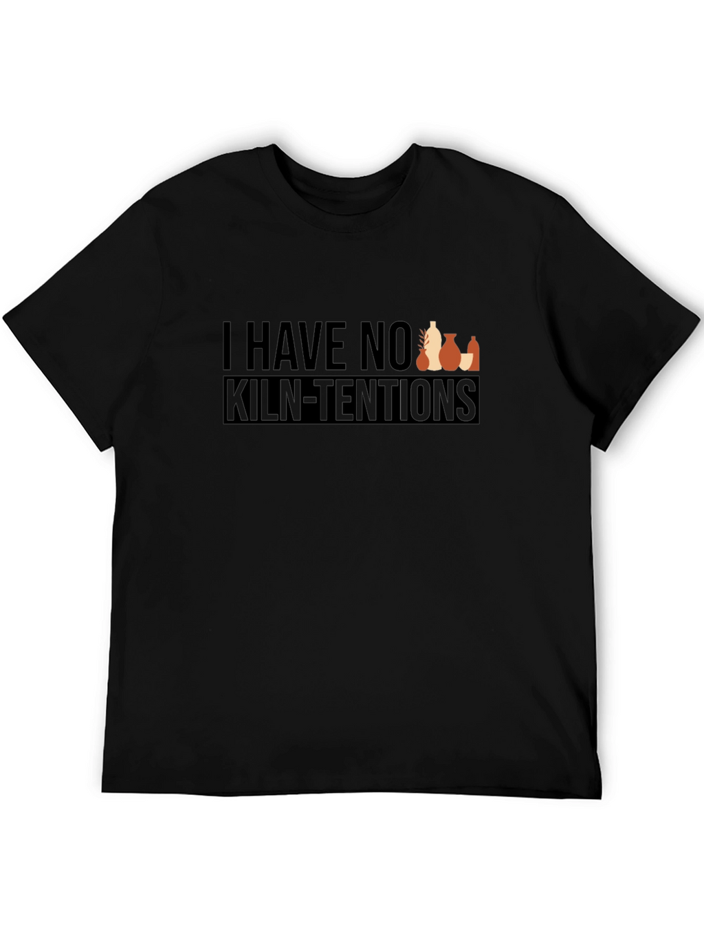 Pottery Humor T-Shirt - No Kiln-Tentions Graphic Tee