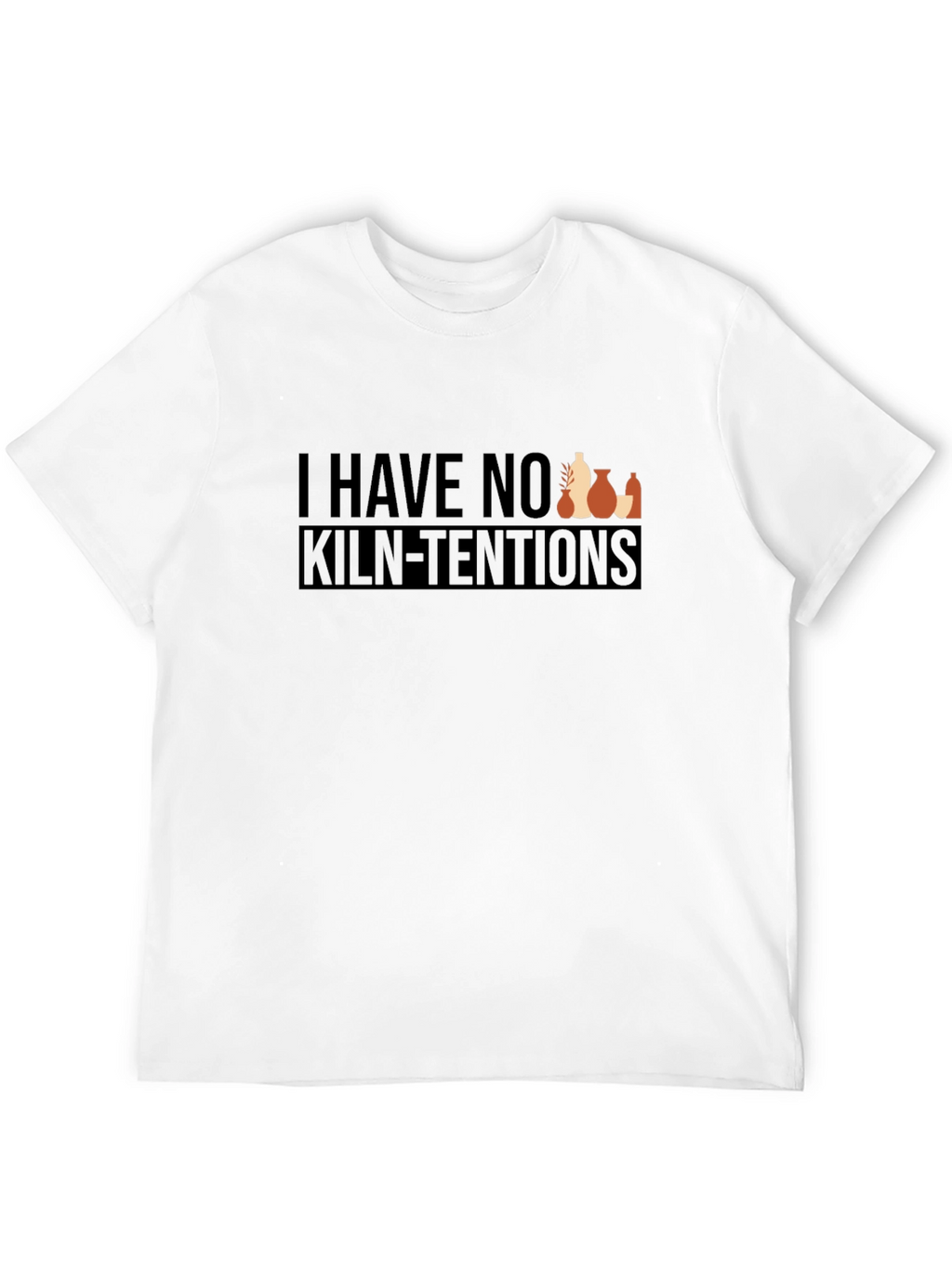 Pottery Humor T-Shirt - No Kiln-Tentions Graphic Tee