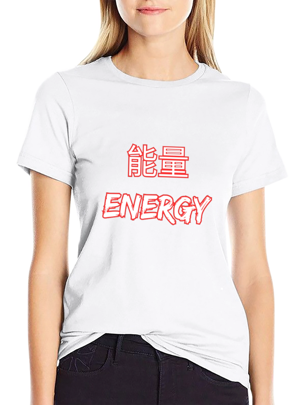 Energy Graphic T-Shirt - Black Crew Neck Tee