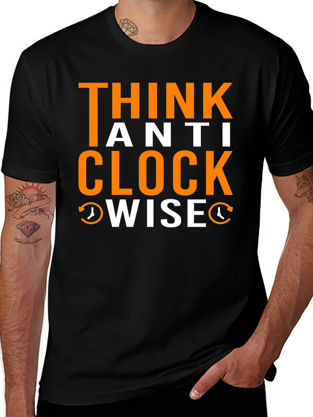 Think Anti Clockwise T-Shirt - Unique Design