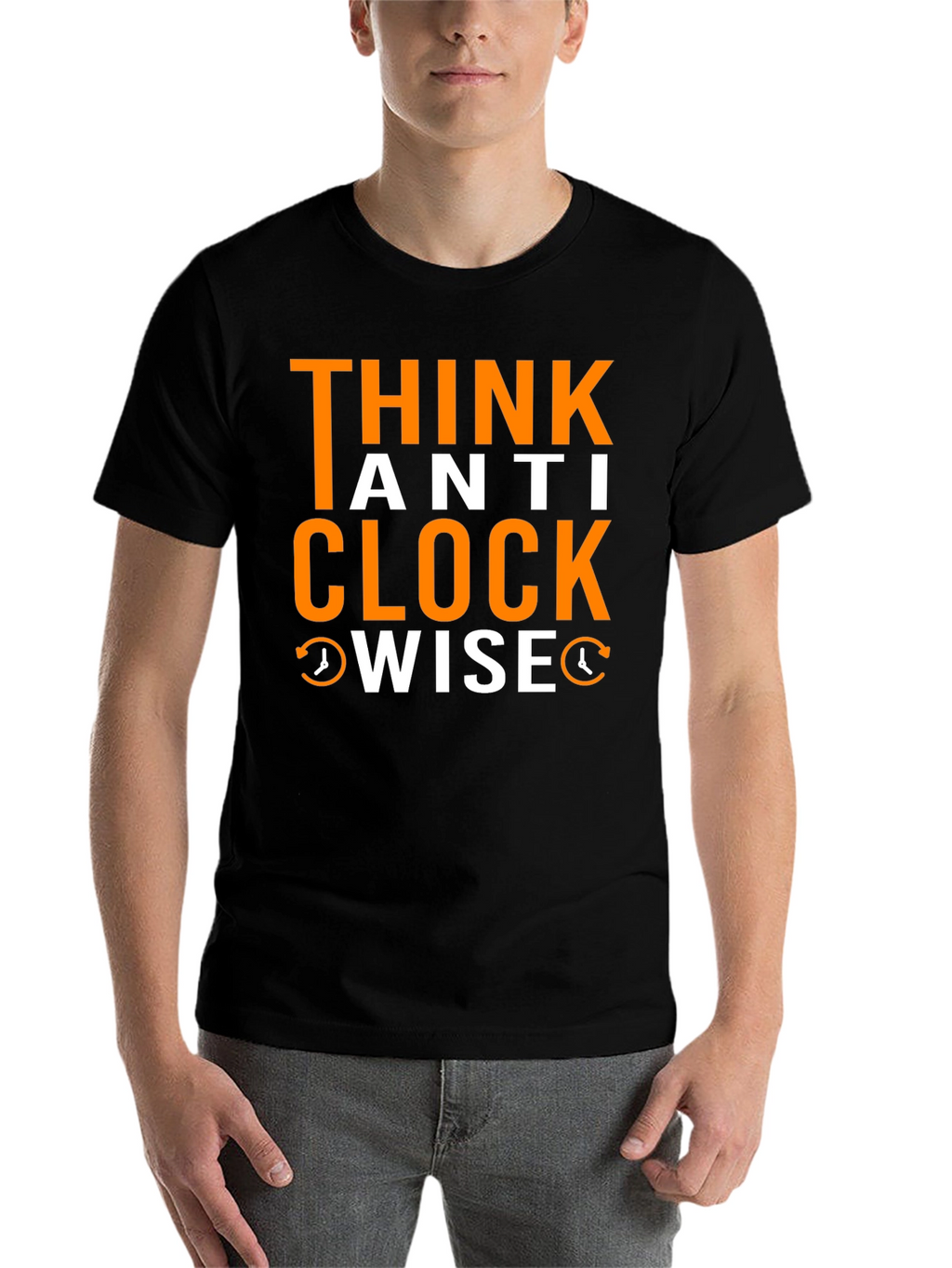 Think Anti Clockwise T-Shirt - Unique Design