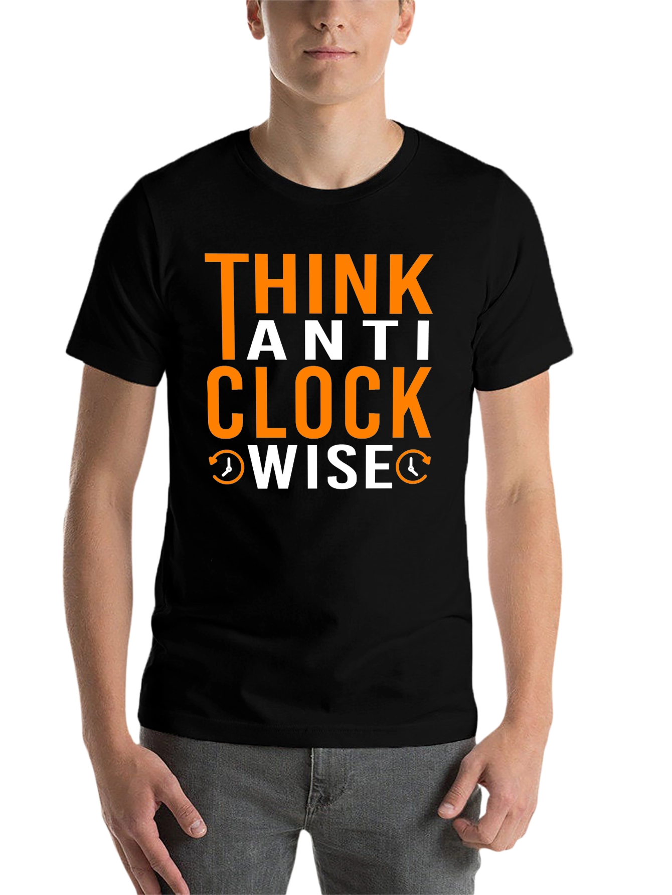 Think Anti Clockwise T-Shirt - Unique Design