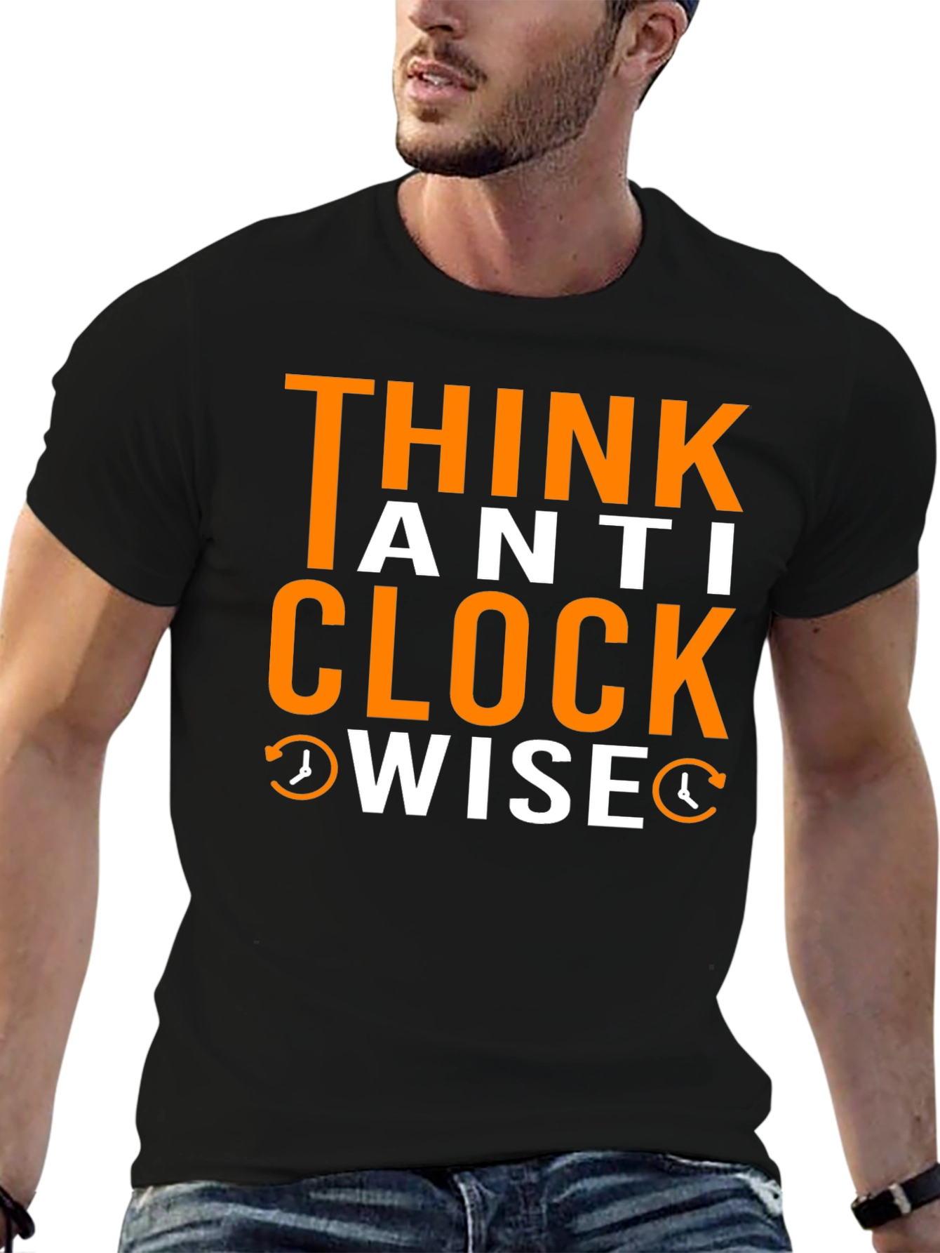 Think Anti Clockwise T-Shirt - Unique Design