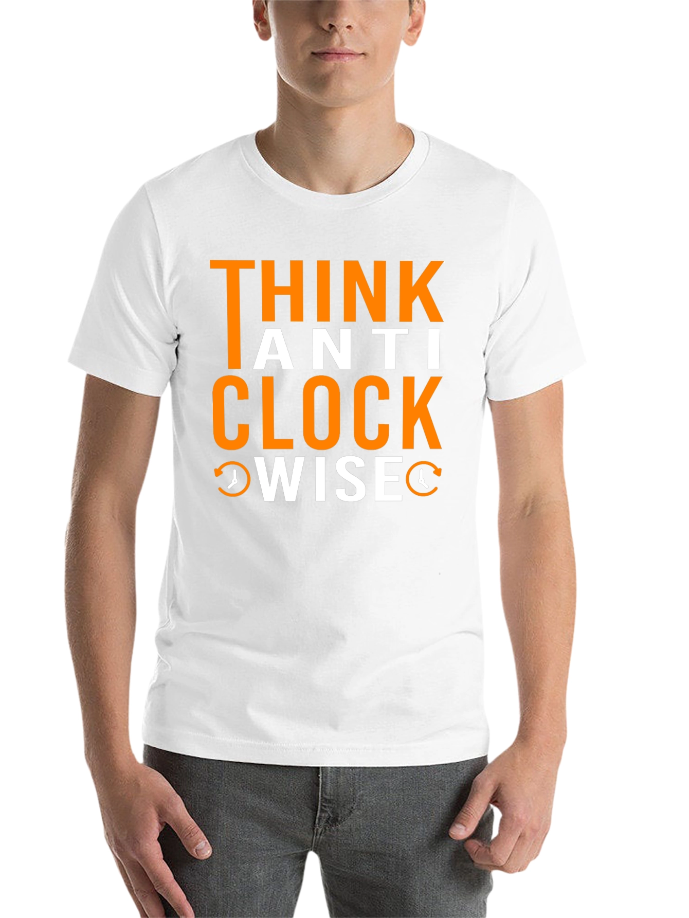 Think Anti Clockwise T-Shirt - Unique Design