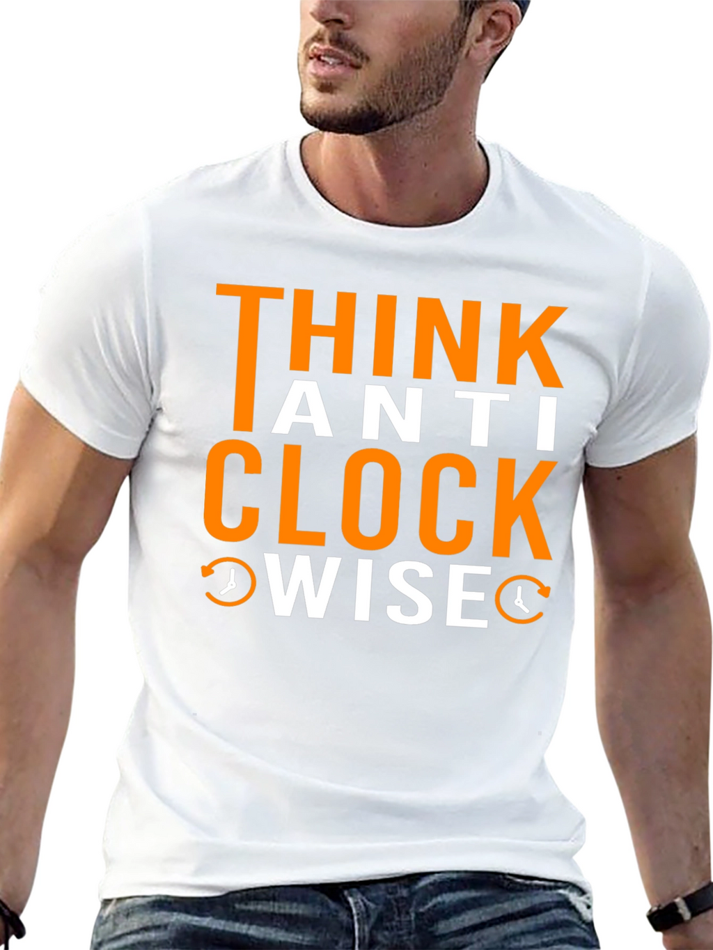 Think Anti Clockwise T-Shirt - Unique Design