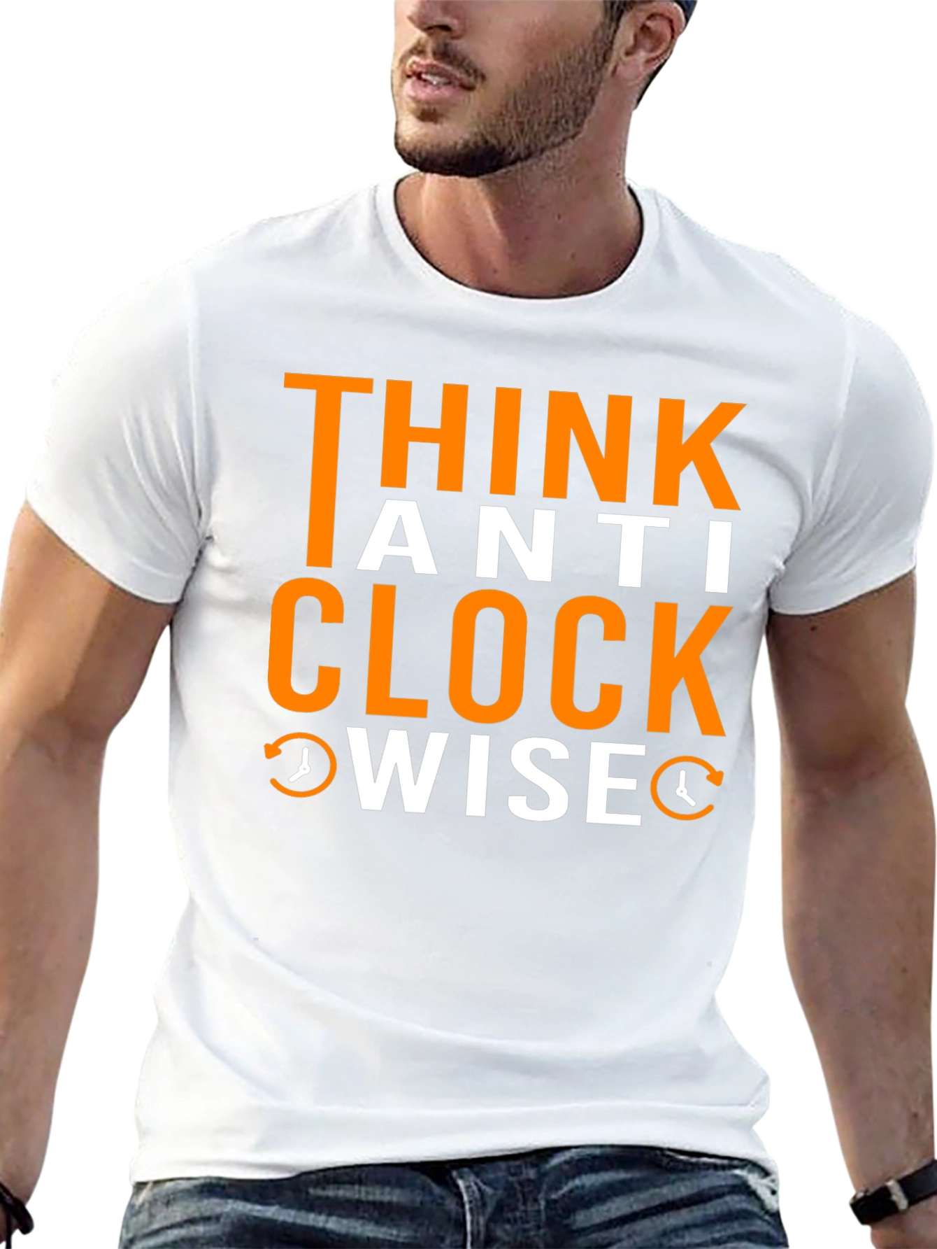 Think Anti Clockwise T-Shirt - Unique Design