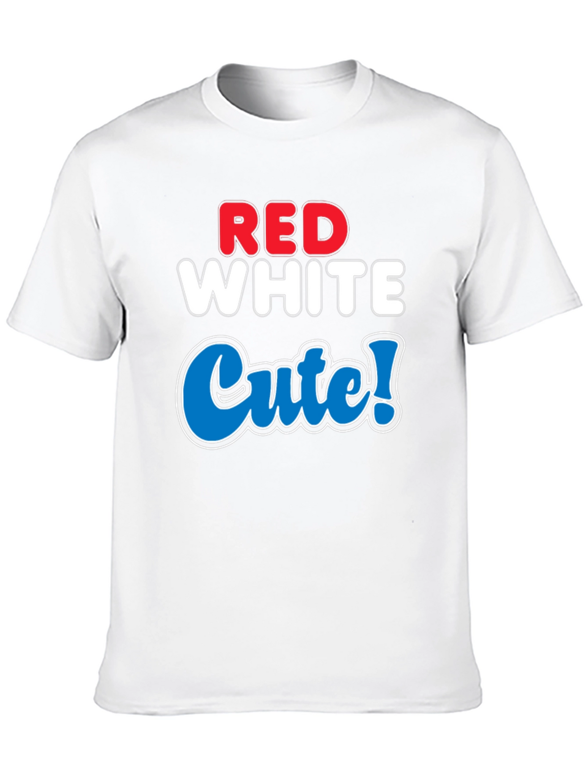 Red White Cute T-Shirt - Patriotic Style