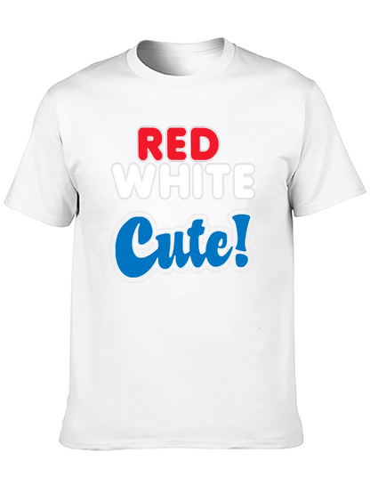 Red White Cute T-Shirt - Patriotic Style