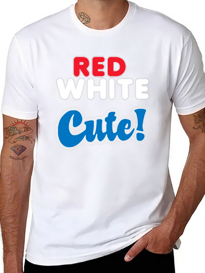 Red White Cute T-Shirt - Patriotic Style