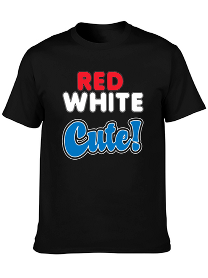 Red White Cute T-Shirt - Patriotic Style