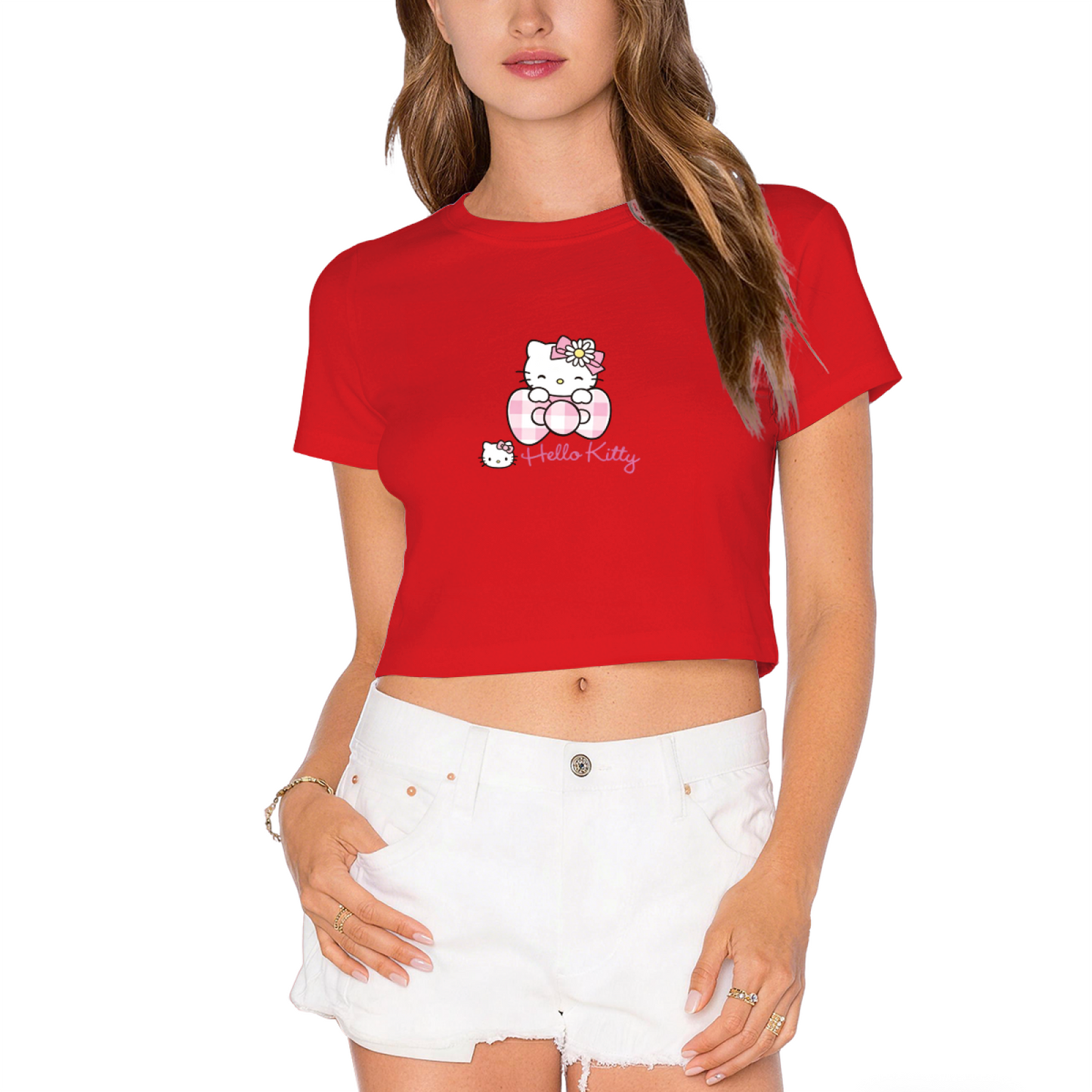 Sassy Stitch ¡°Give Me Space¡± Hot Pink Crop Top