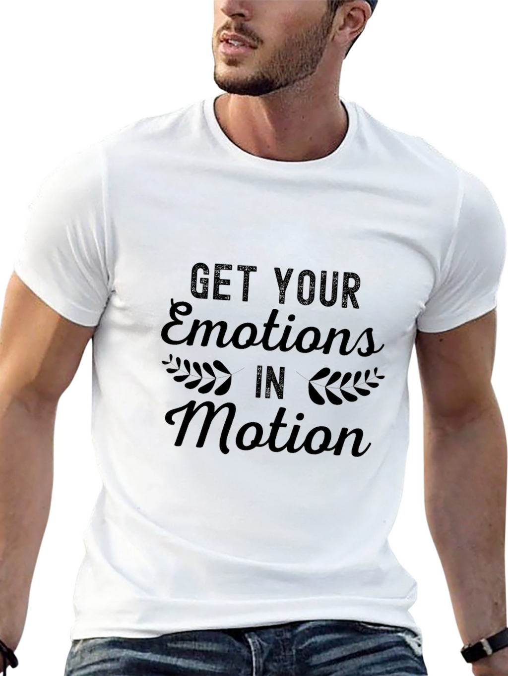 Emotions In Motion Black Graphic Tee
