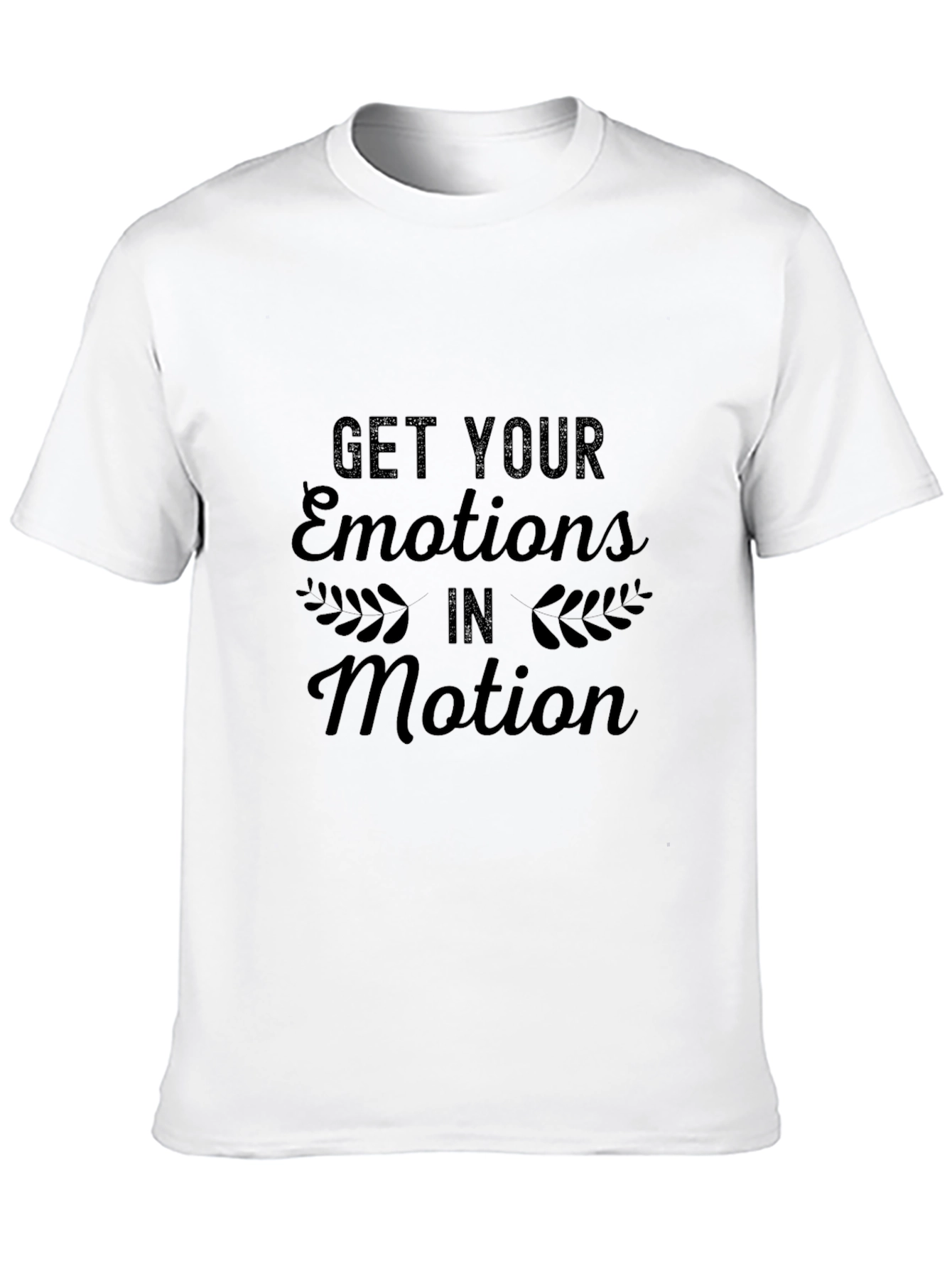 Emotions In Motion Black Graphic Tee