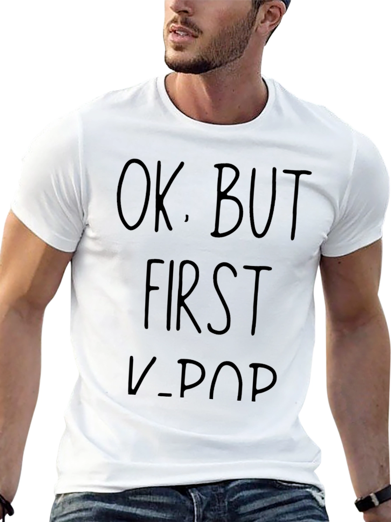 OK. BUT FIRST K-POP Graphic T-Shirt