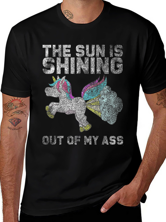 The Sun Is Shining Unicorn Graphic T-Shirt