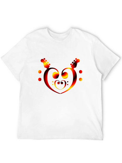 Musical Heartbeat T-Shirt - Black