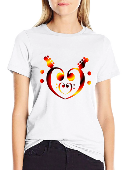 Musical Heartbeat T-Shirt - Black