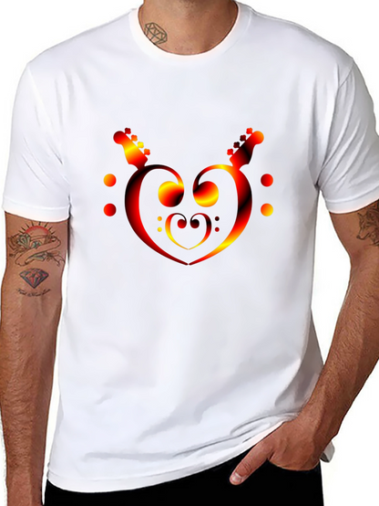 Musical Heartbeat T-Shirt - Black