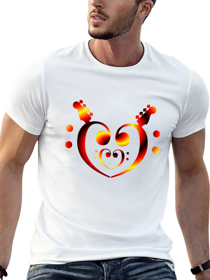 Musical Heartbeat T-Shirt - Black