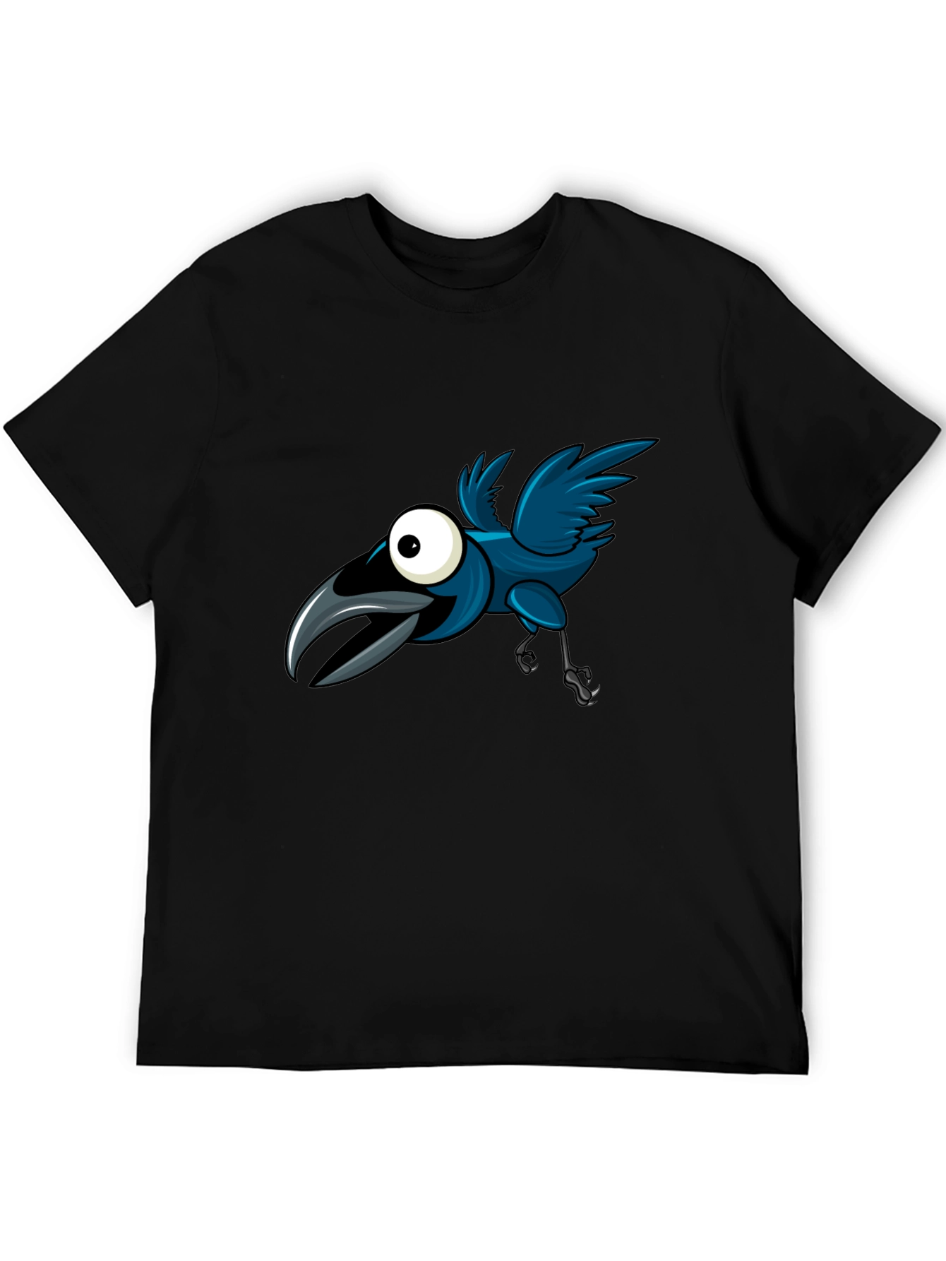 Cartoon Crow Graphic Tee - Fun & Unique Design