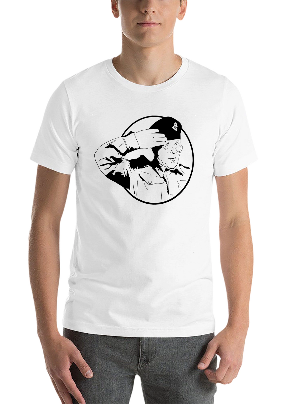 Saluting General Graphic Tee - Black