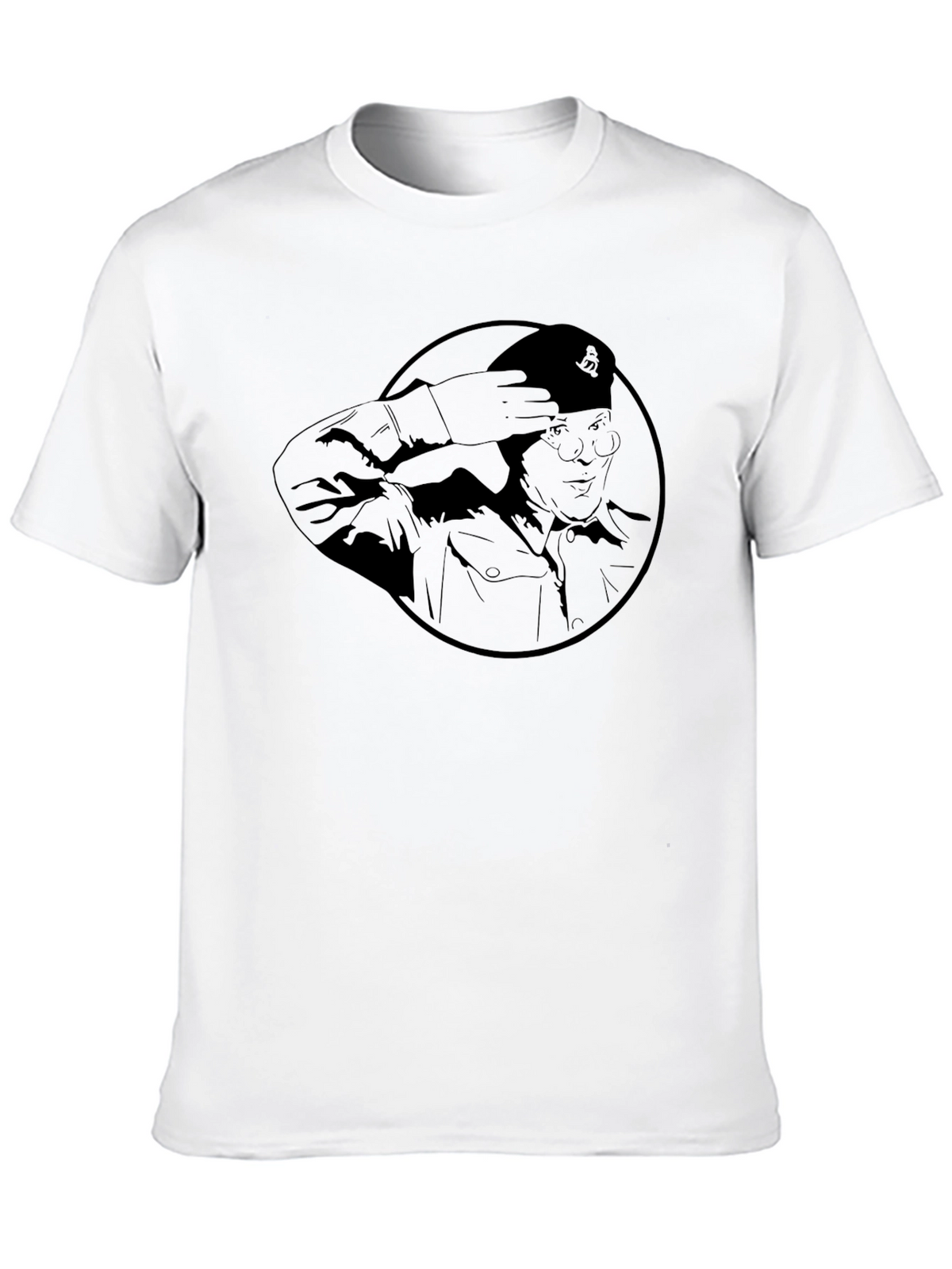 Saluting General Graphic Tee - Black