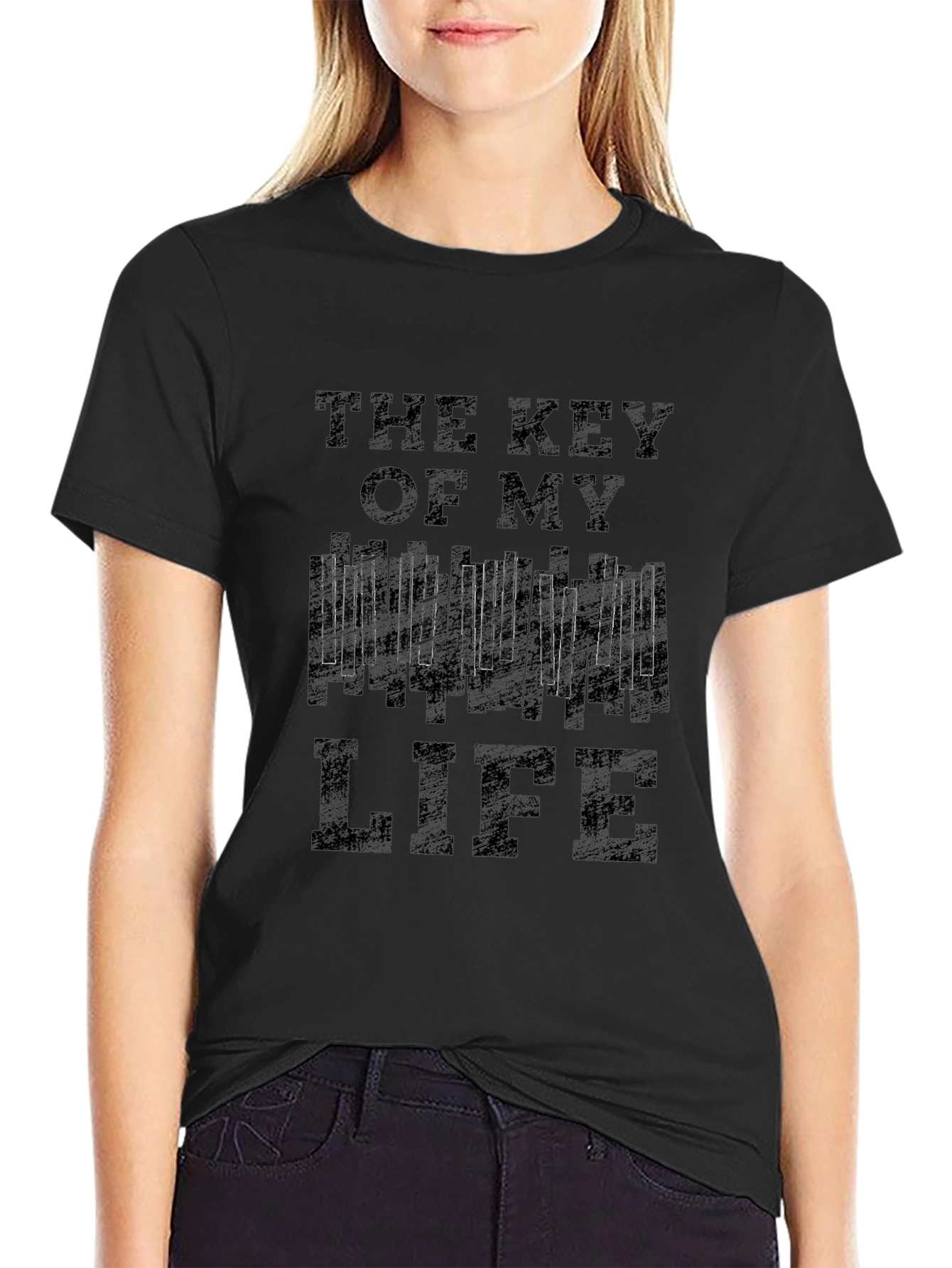 The Key of My Life Black T-Shirt
