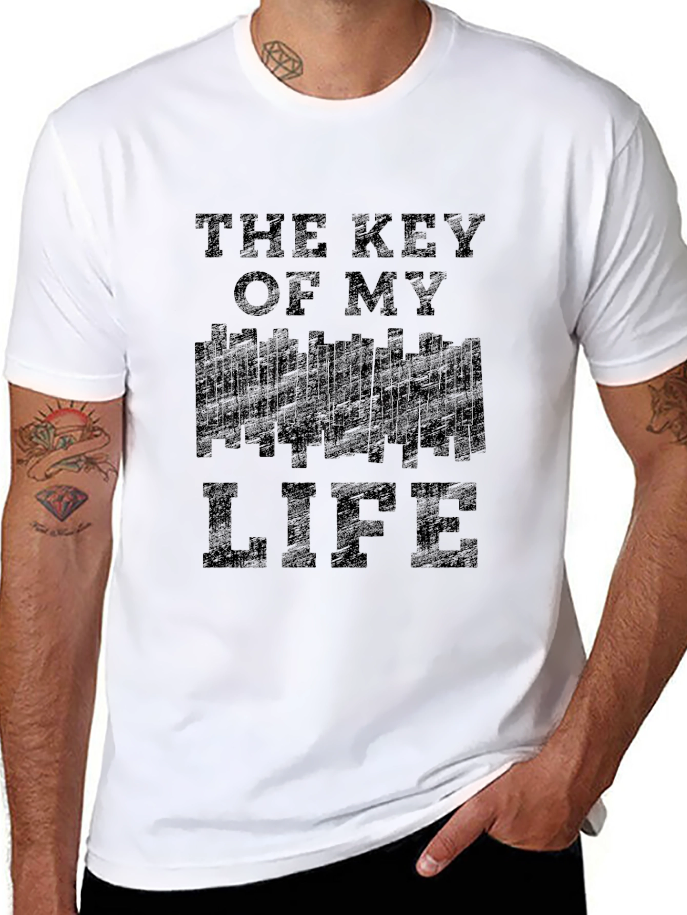 The Key of My Life Black T-Shirt