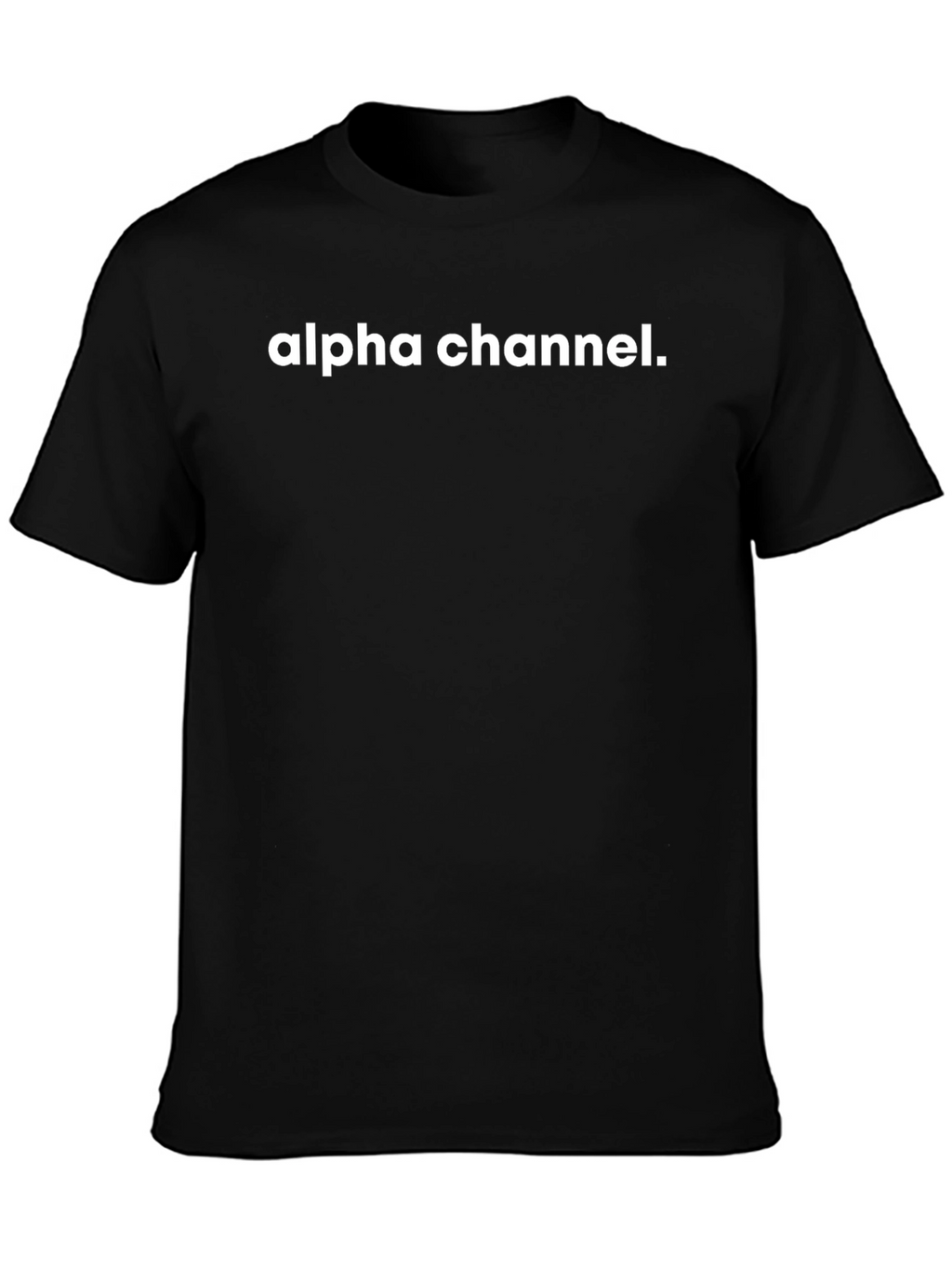 Alpha Channel Black Graphic Tee