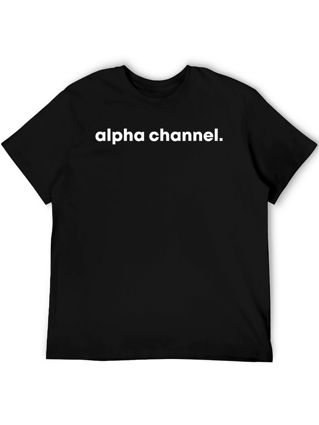 Alpha Channel Black Graphic Tee