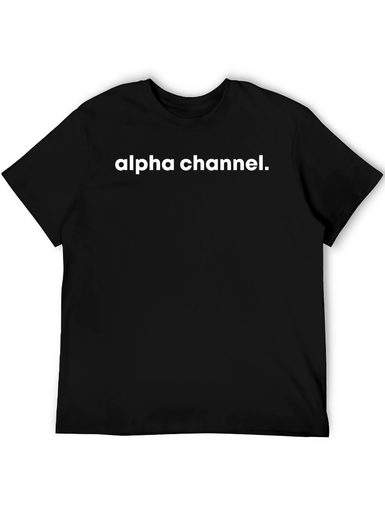 Alpha Channel Black Graphic Tee