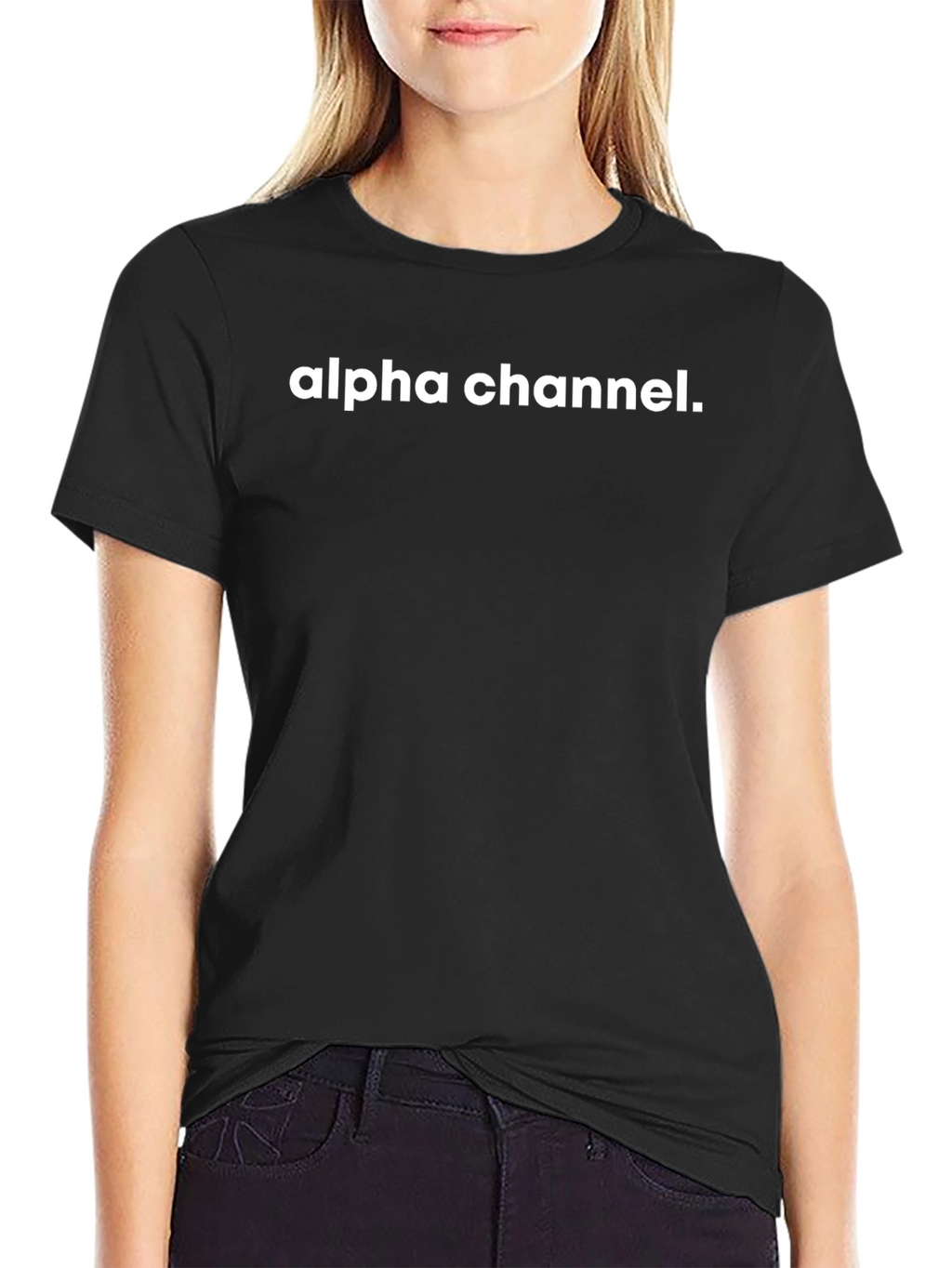 Alpha Channel Black Graphic Tee
