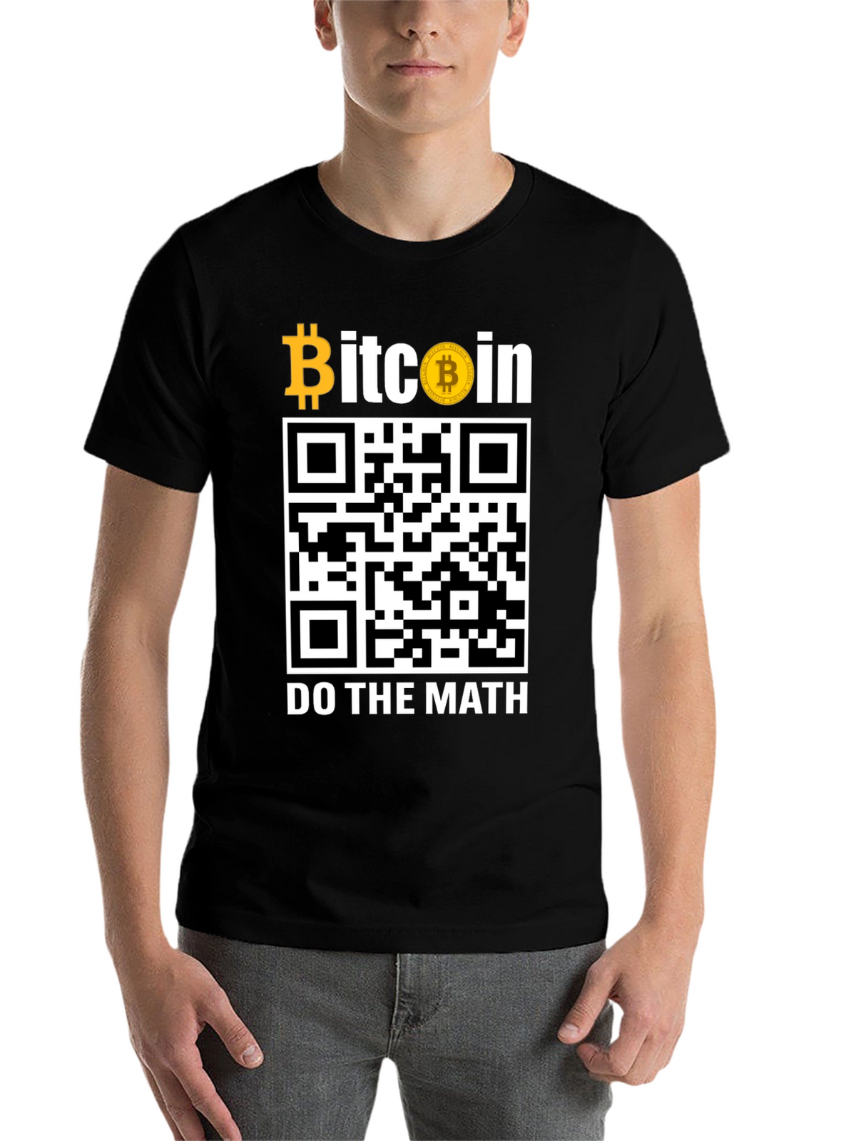 Bitcoin QR Code T-Shirt - Do The Math!