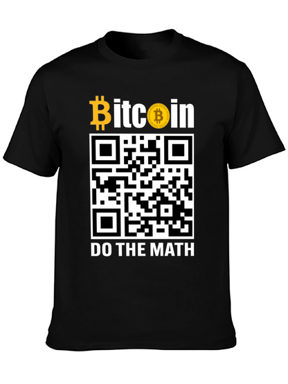 Bitcoin QR Code T-Shirt - Do The Math!