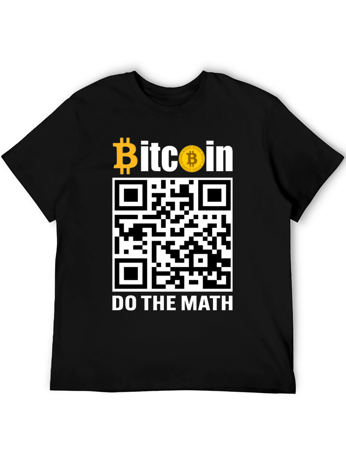 Bitcoin QR Code T-Shirt - Do The Math!