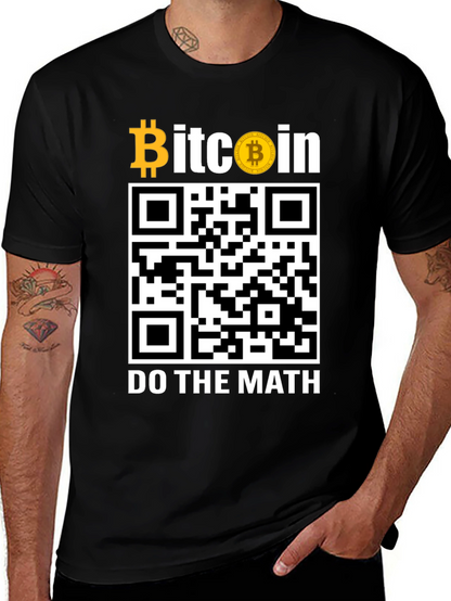 Bitcoin QR Code T-Shirt - Do The Math!