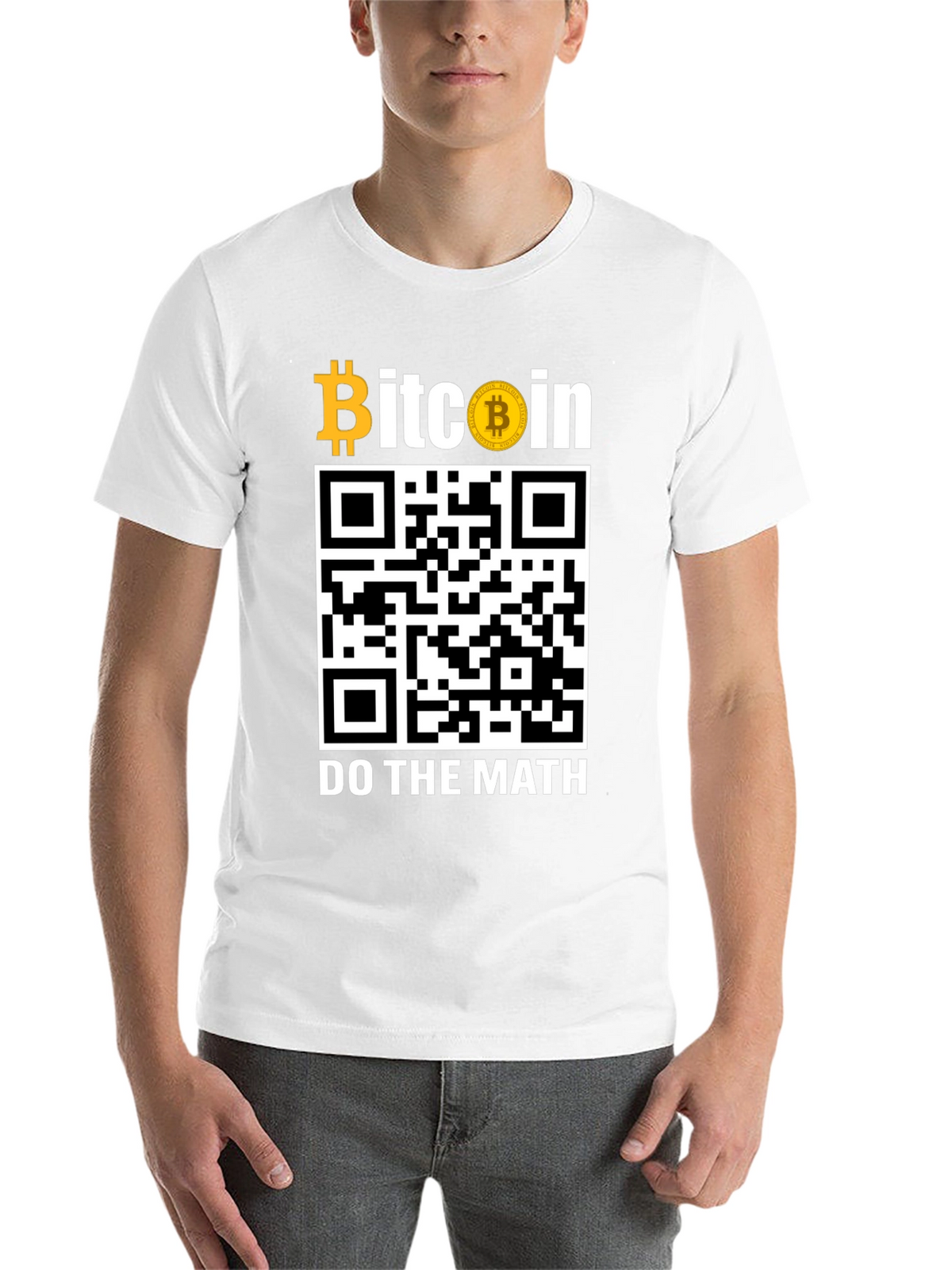 Bitcoin QR Code T-Shirt - Do The Math!