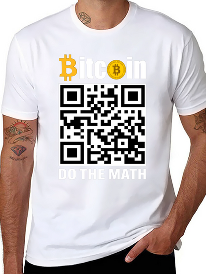 Bitcoin QR Code T-Shirt - Do The Math!