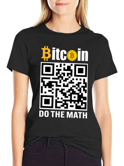 Bitcoin QR Code T-Shirt - Do The Math!