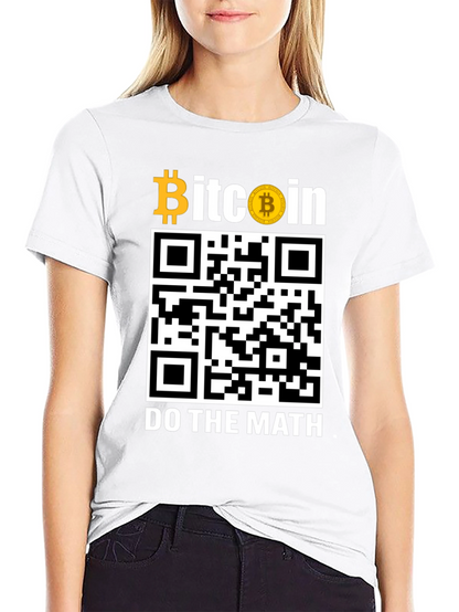 Bitcoin QR Code T-Shirt - Do The Math!