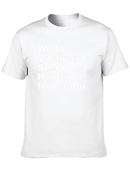 Wolf & Villagers & More Graphic T-Shirt