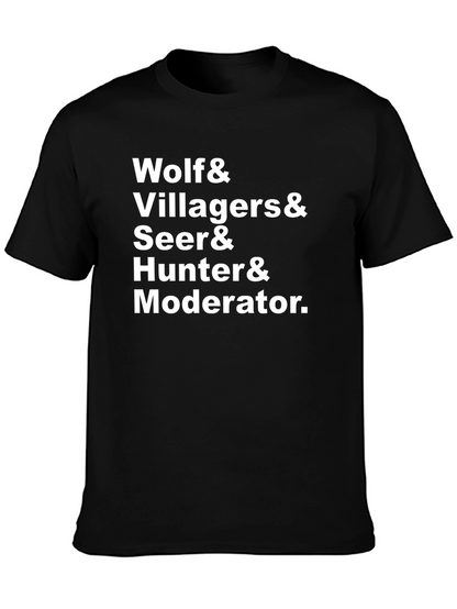 Wolf & Villagers & More Graphic T-Shirt